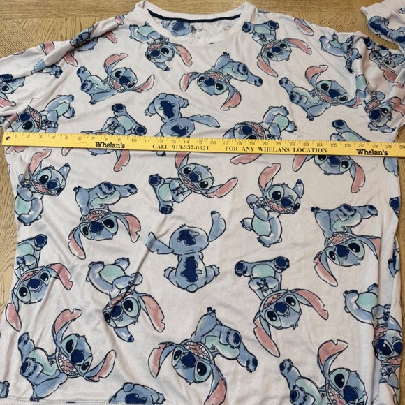 Disney women's size 3X Stitch All Over Print Pullover Sweatshirt Sleep Dress Top - Picture 5 of 6